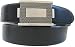 Belt By Ardente, Made in Italy, Black High Quality Leather Strap with Fashion Clip-on Buckle. 35mm. Wide - Style 796781