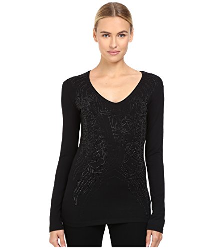 [ヴェルサーチ ジーンズ] Versace Jeans レディース Long Sleeve Sparkles Logo Top トップス [並行輸入品]