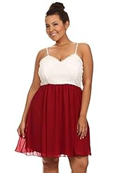 Plus Size A-line V-neck Two-Toned Floral Print Lace Sheer Spaghetti Strap Evening Dress 