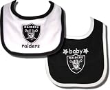 Officially licensed Oakland Raiders embroidered logo Baby bibs - 2 pack - CLEARANCE PRICE