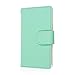 Sharp Aquos Crystal Case (306SH), MPERO FLEX FLIP Series Premium PU Leather Wallet [3 Pockets] Inner Flexible TPU Slim Fit Case for Aquos Crystal with Magnetic Flap & Hand Strap - Mint