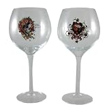 Ed Hardy Love Kills & Beautiful Ghost Wine Glasses