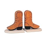 Lite Source Kids Collection 9 Natural Wood Cowboy Boot Bookends 5CB20