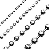 Stainless Steel 1.5mm Ball Chain Style Necklace With Lobster Claw Clasp - Length 55cms