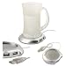 Cup Warmer Heater w/ 4-Port USB Hub, Silver