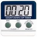 Countdown Timer Minutes and seconds. Large digital display with extra loud alarm.