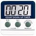 Countdown Timer Minutes and seconds. Large digital display with extra loud alarm.