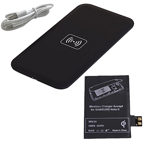 Fanku Qi Wireless Charger Pad MAT+Receiver Kit For Samsung Galaxy NOTE 2