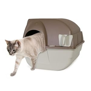 Omega Paw Self-Cleaning Litter Box, Regular, Taupe Omega Paw Self-Cleaning Litter Box, Regular, Taupe