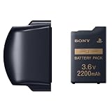 バッテリーパック(2200mAh) PSP-2000/3000シリーズ用バッテリーカバー(ピアノ・ブラック)付き
