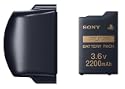 �o�b�e���[�p�b�N2200mAh PSP20003000�V���[�Y�p�o�b�e���[�J�o�[�s�A�m�u���b�N�t��