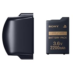 バッテリーパック(2200mAh) PSP-2000/3000シリーズ用バッテリーカバー(ピアノ・ブラック)付き