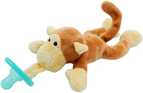 HopTiger Baby Pacifier - Cute Plush Monkey