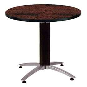 OFM MT36RD-MAHOGANY 36 Inch Round Multi-Purpose Table - Mesh Base-Mahogany by OFM