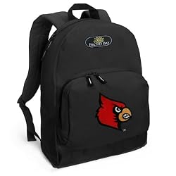 Louisville Cardinals Backpack Black University of Louisville for Travel or School Bags - BEST QUALITY Unique Gifts For Boys, Girls, Adults, College Students, Men or Ladies
