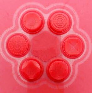 3CLeader® Button Protectors Thumbstick Covers Joystick Analog Cap for Sony PSV PS Vita 6 PCS Color Red