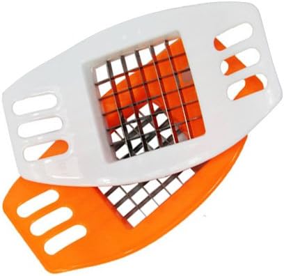 Great Quality Stainless Steel Vegetable Chopper Potato Slicer (2 - Orange &amp; White)