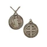 Large Pewter St. Benedict Medal
