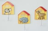 Kids Line Barn Yard Wooden Pegs