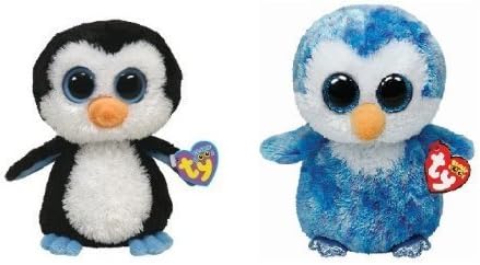 Ty Ice Cube &amp; Waddles Beanie Boos Penguins Set of 2 Plush Toys by Ty Corp