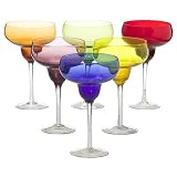 Trieste Assorted Margarita Glasses Set of 6