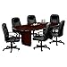 basyx by HON HVL601 Leather High-Back Chair, Black