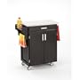 Home Styles Create-a-Cart Black Cabinet with White Vinyl Top 32.5x18.75x36-in.