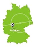 Fußballstadt Frankfurt Deutschlandkarte - 24