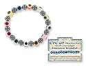 Evil Eye of Protection Hematite Stretch Bracelet (Sold Individually)