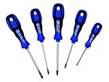 Wiha 46095 Screwdriver Set, Slotted And Phillips, 3K Cushion Grip Handles, 5 Piece [並行輸入品]