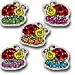 DAZZLE STICKERS LADYBUGS 75-PK