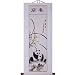 Hand-Painted 48" Oriental Wall Art Scroll - Spring Orchids & Pandas With White Border