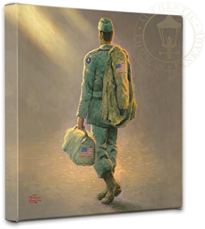 Thomas Kinkade - Gallery Wrapped Canvas , Heading Home , 14" x 14" , 57291