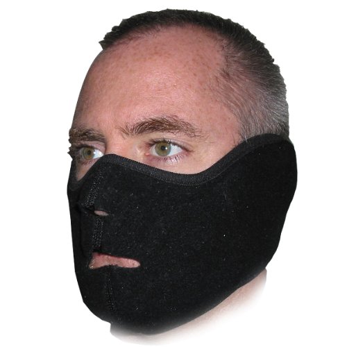 Heat Factory Fleece Face Mask for use with Heat Factory Hand Warmers, Black On Sale
