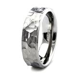 Hammered Finish Titanium Band 8mm (Sizes 8-13)