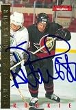 Daniel Alfredsson Autographed/Hand Signed Hockey Card (Ottawa Senators) 1996 Skybox Impact #214