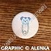 BABY BY ALENKA SAFETY PIN TEDDY DRAWER PULLS KNOBS