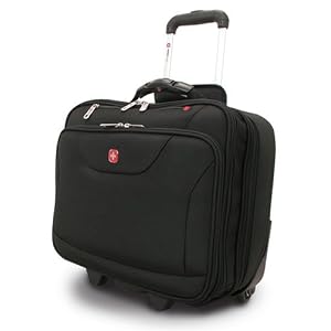 SwissGear Black Rolling Briefcase (Black)