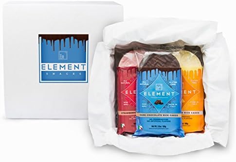 Element Sampler Box, case of 5 packs with 6 rice or corn cakes in each pack