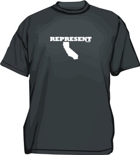 Represent California State Outline Kids T Shirt 2T thru Youth XL