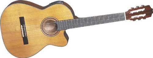 Espana Classical Solid Top Cut-a-Way Acoustic-Electric Guitar Mahogany