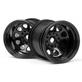 Classic King Wheel, Black(2):WK from RTR Gas Cars HPI