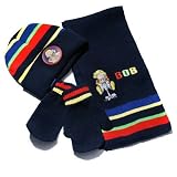 Childrens/Kids Bob The Builder Hat, Gloves, Scarf Set