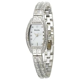 Bulova Ladies Crystal Bracelet Watch #96T26