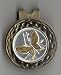 122W-HC - Gorgeous 2-Toned Gold & Silver New Guinea Butterfly Coin - Golf Ball Marker - Hat Clips