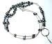 Beaded Lanyard (ID/Work/Name Badge holder)-HEMATITE Lanyard