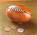 Rugby Ball Money Box.