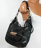 Coach Signature Kristin Chainlink Shoulder Hobo Bag Purse Tote 18295 Black