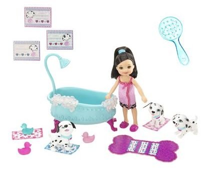 Childrens Toyshop  Toys : Barbie Luv Me3 ~ Bathtime Dalmations