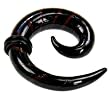 SPIRAL GLASS PLUG WITH BLACK AND RED 10g - Sold Individually